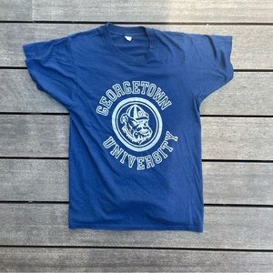 Vintage 1980s screenstars Georgetown University tee